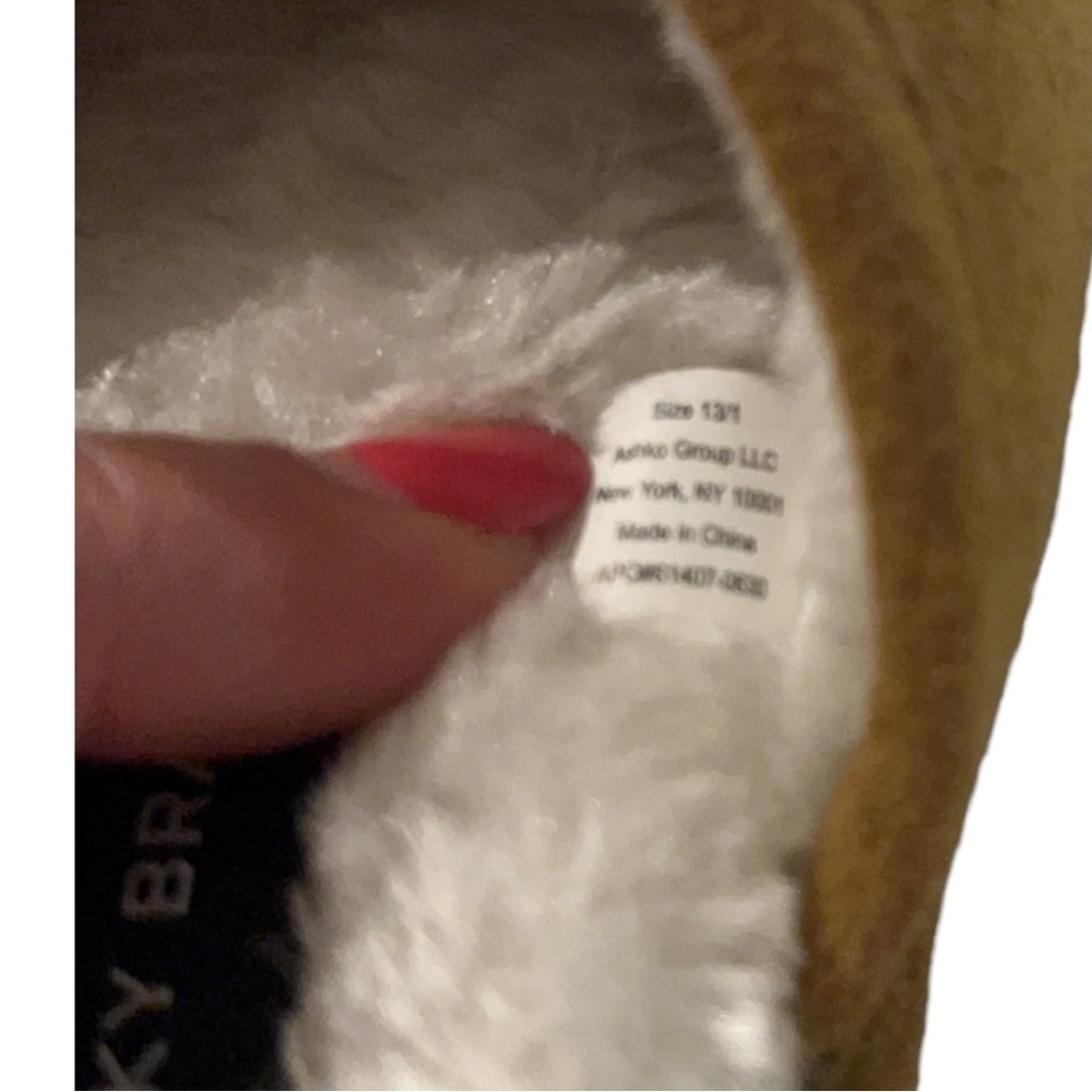 Lucky Brand Boys Micro Suede Scuff Slippers Size 1 - Picture 9 of 9